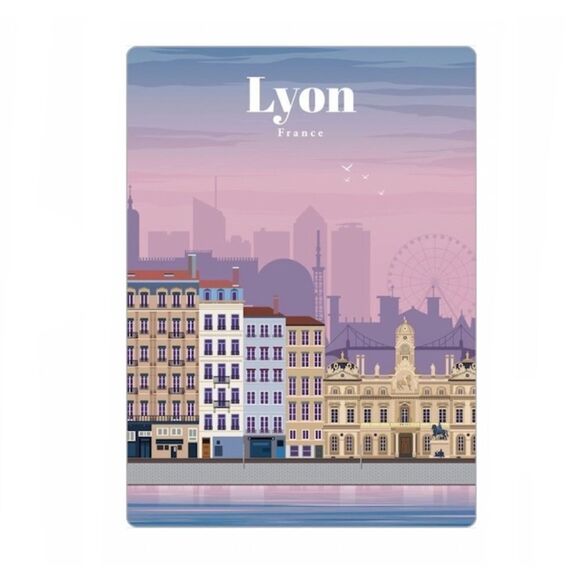Lyon France Souvenir Magnet - Picture 1 of 4